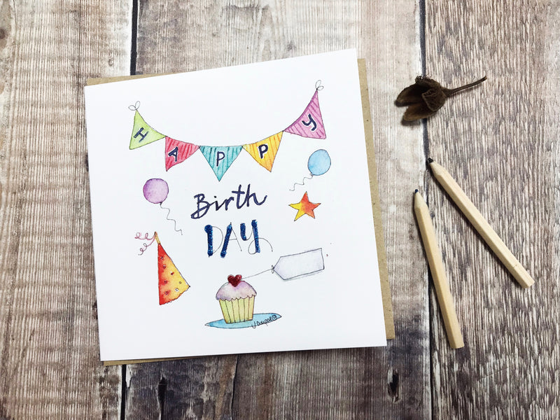 Happy Birth Day Card - Personalised