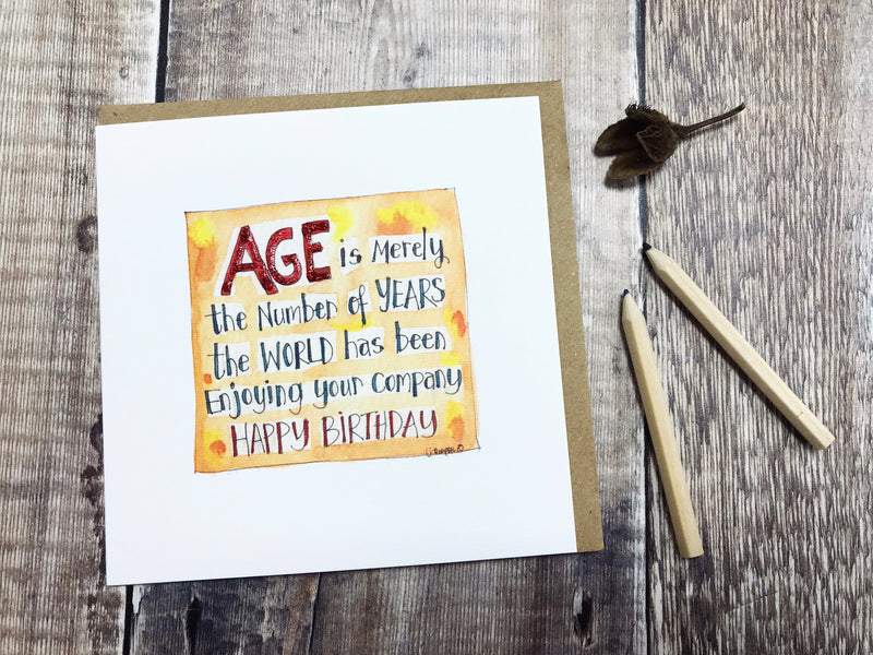 "Age" Card - Personalised